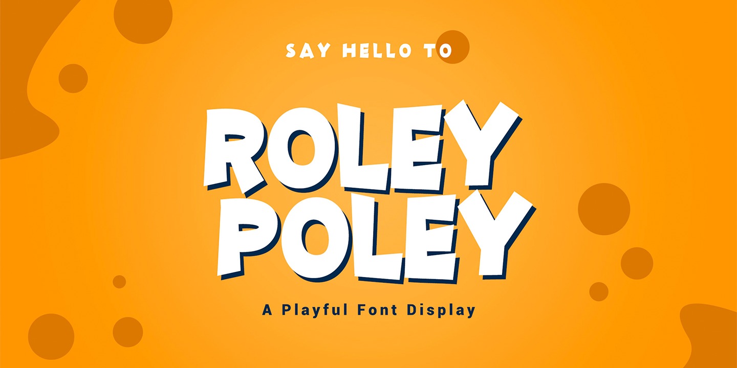 Beispiel einer Roley Poley-Schriftart